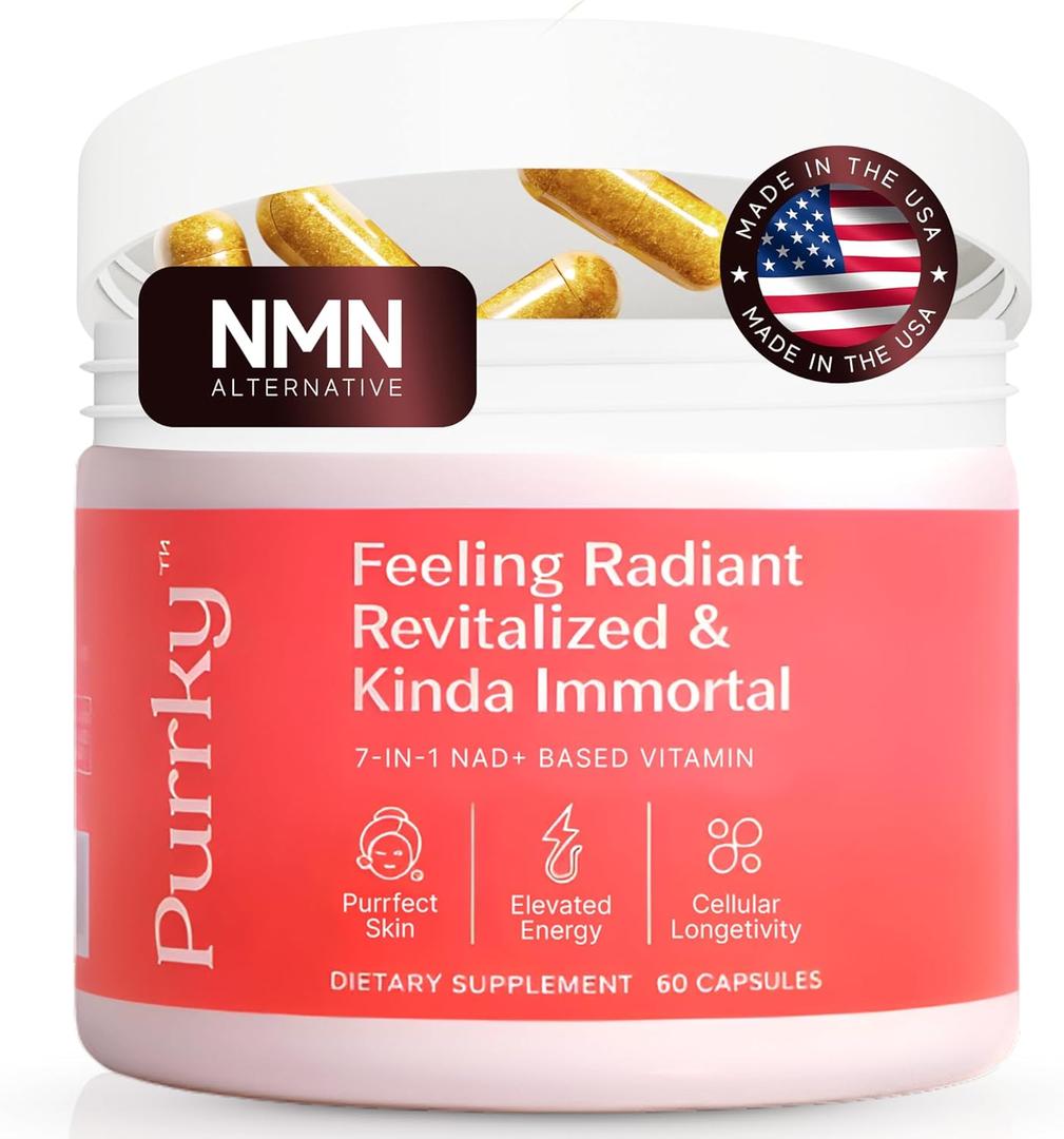 NAD+ Supplement for Women  Premium 7-in-1 Formula with 500mg Nicotinamide Riboside, 200mg Resveratrol, 150mg CoQ10, and More  NMN Alternative  30 Day Supply