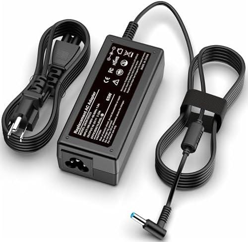PIOEVTKA Replacement for HP Laptop Charger 65W 45W Computer Charger Smart Blue Tip Power Adapter