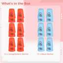 yeesport Sport Stacking Cups, 24pcs Sports Stacking Cups Sport Training Game for Challenge Competition Travel Party Gift for Kids and Adults (Blue & Red)
