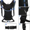 Roptat Hydration Backpack Pack with 2L Hydration Bladder - Lightweight Water Backpack Water Pouch for Women Men Running Riding Biking Music Festival