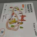 Tiny Land 55PCS Wooden Train Set - Compatible with Major Brand Tracks, Educational Toy for Toddlers & Kids Ages 3-7, Durable Wooden Railway Tracks