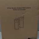 FILIYANO 16inch Large Outdoor Wall Lights 2 Packs Modern Black Exterior Light Fixture with Clear Glass Shade, Waterproof Porch Lighting for House, Farmhouse Sconces Lantern for Front Door, Garage (Bulb Not Included)