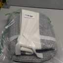 COMFY-HOMI Cotton Rope Woven Basket with Handles for Shelves,Toys,Book, Cloth Storage Baskets Bin for Organizing-13.5"x11"x9.5" Toy Decorative Organizer for Living Room, Bathroom-White/Grey