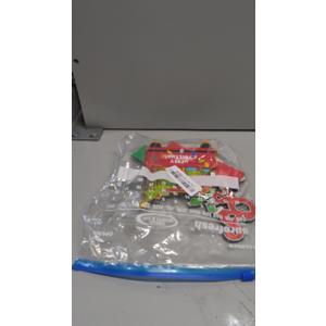 2Pcs Christmas Decorations Wooden Table Centerpieces, Merry Christmas Table Decorations Red Green Xmas Tiered Tray Decor for Xmas Winter Holiday Home Decor