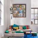 Flower Puzzle Art Puzzles 1000 Pieces for Adults, Colorful Jigsaw Puzzles Plant Puzzle, Sunflower Rose Flowers Jigsaw Puzzle Family Collage Puzzles for Challenging