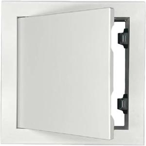 Access Doors Panel 10 x 10 inch Aluminum Alloy Access Door for Drywall Panel for Wall and Ceiling Electrical and Plumbing (White, 10x 10 inch)