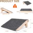 3 Pack Dog Ramp for Stairs, Anti-Slip Pet Step for Small Dogs with Soft Carpet Surface, Folding Portable Indoor/Outdoor Pet Steps for Stairs, Dog Stairs for Senior/Arthritis Dogs (Pet Firendly)
