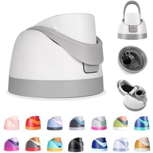 Ruzkq Replacement Lid for Owala Freesip, Compatible with Owala Cup 16oz 24oz 32oz 40oz, One Button Water Bottle Top Lid for Owala Freesip, Leakproof, BPA-Free (Ash White)
