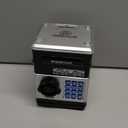 Piggy Bank for Kids - Electronic Money Saving Box w/Code- ATM Safe - Toy Coin Bank - Easter Boys Toys for Age 3, 4, 5, 6, 7, 8, 9 - Birthday Gifts for 8, 9, 10, 11, 12 Year Old Boy and Girl (Black & Silver)