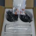 Black Wall Sconces Set of 2, Modern Sconces Wall Lighting, Bathroom Vanity Lights with Opal White Glass Shade, Vanity Sconce over Mirror, Wall Light Fixtures for Living Room Bedroom Hallway Stairs