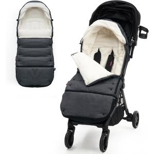 Momcozy Stroller Footmuff Universal | Easily Attaches to Most Strollers | UltraPlush,WeatherProof Stroller Sleeping Bag | Deluxe Warm Stroller Bunting Bag | Extendable Cover Winter | AdjustBuckle