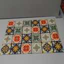 Cute Coffee Maker Mat for Countertops Bar Accessories, Colorful Dish Drying Pad for Kitchen, Absorbent Quick Drying Mat, 16 X20 inch