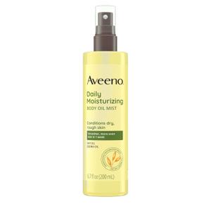 Aveeno Daily Moisturizing Dry Body Oil Mist with Oat & Jojoba Oil for Dry, Rough, Sensitive Skin, Lightweight, NonGreasy, Body Spray, Paraben, Silicone & PhthalateFree, 6.7 fl oz