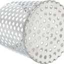 PATIKIL Gutter Guard Filter 3.5"-3", PVC Termination Cap Mesh Screen Roof Vent Cover Stainless Steel Conical Exhaust Pipe Cover Downspout Guard Filter Strainer for Downspout Silver
