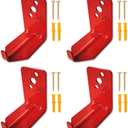 QMARK 4 Pack of Fire Extinguisher Bracket, Wall Mount Hook, Fire Extinguisher Mount up to 20 lbs, Hanger for Universal Extinguishers (Hook, 20 LB)