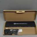 8 Port KVM Switch, USB 3.0 4K60Hz HDMI KVM Switch 1 Monitor 8 Computers for 8 Computers Share 1 Set of Keyboard Mouse Monitor and 4 USB 3.0 Ports