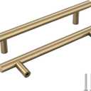 Goldenwarm 10 Pack Champagne Bronze Cabinet Pulls Gold Cabinet Handles 5 inch(128mm) Champagne Drawer Pulls Brushed Bronze Drawer Handles Kitchen Bathroom Bedroom Dresser Furniture Hardware (5in Hole Centers)