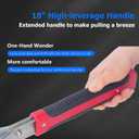 Come Along Winch,5 Ton Capacity Portable Power Puller with 11.5FT Steel Cable,Heavy Duty Come Along Tool with Dual Gears,3 Hooks,Hand Winch Tool