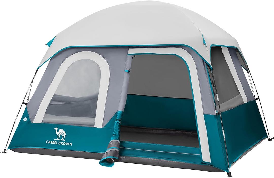 CAMEL CROWN 4 Person Tent Waterproof Lightweight Portable Backpacking Tent for Outdoor Camping Hiking
