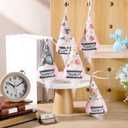 5 Set Gnome Tree Hanging Ornaments Gifts Bulk Pink Plush Hanging Tree Pendant Home Decoration for Holidays Party Favors, 5 Styles