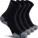 CWVLC Cushioned Compression Sport Quarter Socks for Men Women Youth, Large 