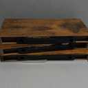 QEEIG Floating Shelves for Wall Bathroom Shelf Bedroom Kitchen Living Room Hanging Book Shelves Small Farmhouse Decor 16 inch Set of 3, Rustic Brown (015-BN3)