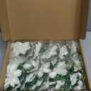 Liliful 24 Pcs Diwali Lotus Decoration Pool Floating Lights, Artificial Flowers Lotus with LED,Lily Pads Water Lantern for Indian Puja Home Decoration(3.94 Inch,White)