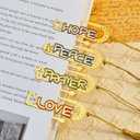 2 x 4Psc Metal Bookmarks with Tassel, Cute Book Marks for Reading Kids, Book Clips, Christian Gifts, Funny Gifts for Book Lovers Women
