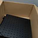 Peg Board,Steel Organization Panels, Ideal for Garage Tool Storage, Office Organization, Craft Room, Kitchen,Pack of 4 (Black, 4-12X12)