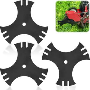 3 Pack 9" 3-Side Edger Star Blades 5/8" Center Hole, 781-0748-0637 Edger Blades for Craftsman Edger Compatible with Troy-Bilt, MTD Edgers, Replace 781-0748,981-0748, 40-009, 7185767