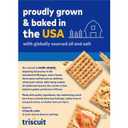 Triscuit Original Whole Grain Wheat Crackers, Vegan Crackers, Healthy Snacks, Lunch Snacks, Family Size, 12.5 oz
