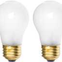 Belleone 8009 Light Bulbs for Refrigerator Oven - 120V 40W Replacement Incandescent Bulbs Fit for Whirlpool GE Kenmore Frigidaire Amana KitchenAid Freezer, Yellow Warm Light Color, 2 PCS