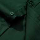 Alimens & Gentle Men's Dress Shirt Regular Fit Stretch Stain Shield Long Sleeve Solid Business Wedding Button Down Shirts (Green, XL)