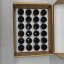 GAsupply Black Lug Nuts 14X1.5, Close End Bulge Acorn Lug Nuts 3/4 inch Hex 1.9inch Tall Conical Seat (24 Pack)