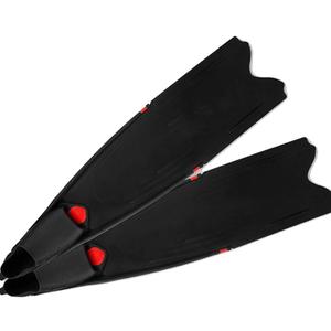 Diving Long Fins Training Adult Swimming Fins Flexible Deep Diving Snorkeling Equipment (Color : Black Size : Small)