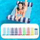 3/5/8 Pack Pool Hammock Upgrated Water Pool Floats, 4-in-1 (Hammock, Saddle, Lounge Chair, Drifter) Multi-Purpose Water Pool Float, Non-Stick PVC Material