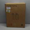 2 Pack Large Outdoor Wall Sconce, 18 Inch Black Wall Lantern Large Size Porch Light for House Outside Wall Light Fixture for Garage, Patio Light with with Glass Shade, E26 Socket (No Sensor)