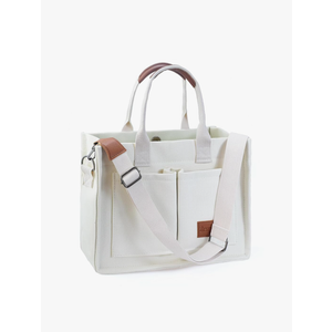 Women Canvas Tote Bag With Pockets Crossbody Bags Casual Hobo Messenger Bag Shoulder Bag Handbag for Women