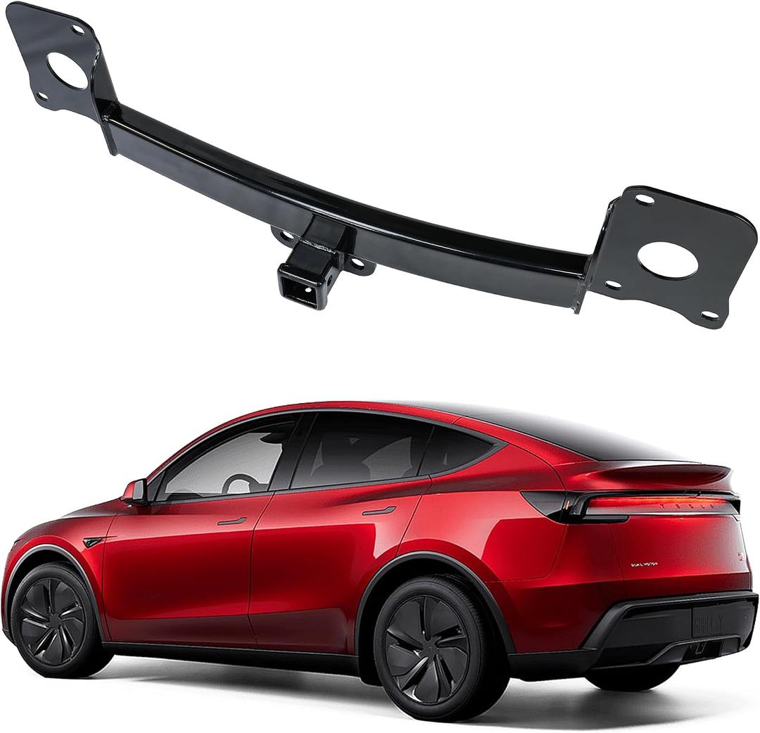Tesla Model Y Rear Trailer Hitch, Tow Hitch 2" Receiver, Tow Hook Adapter Fit 2025 Model Y Juniper (Not for 2026, Excluded Hook)