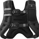 ZELUS Weighted Vest, Weight Vest with Reflective Stripe for Workout, Strength Training, Running, Fitness, Muscle Building, Weight Loss, Weightlifting 20LB
