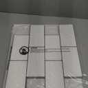 Art3d Peel and Stick Backsplash, 10-Pack Thickened Stick on Subway Tiles, Faux Ceramic Tiles for Kitchen, Bathroom, White (White With Black Grout)