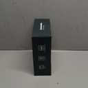 Greenandlife 9 Inch 4PCS Divided Plates with Lids, Portion Control Plates for Kids Adults, Dishwasher Microwave Safe Compartment Plate, Unbreakable Lightweight Reusable Wheat Straw Plate, Grey Black