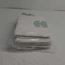 KEEGH Storage Baskets for Organizing, Fabric Storage Bins with Leather Handles, Shelf Baskets for Closet Organization, 15" L x 11" W x 10" H, White, 4 Pack