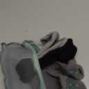 Hylaea Unisex Non Slip Socks with Grip for Yoga, Hospital, Pilates, Barre | Ankle, Cushioned (4 Pairs Black Grey (Bicolor Grips))