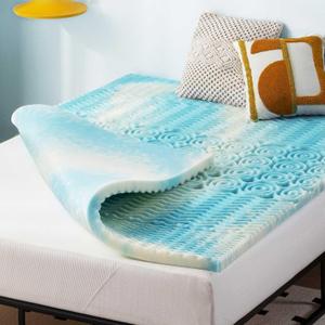 Best Price Mattress 2 Inch 5-Zone Swirl Gel Aerobreeze Foam Mattress Topper, CertiPUR-US Certified, Dorm Essentials, Twin
