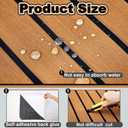 Duraaamo Boat Flooring EVA Foam 157"/ 118" x 47" Boat Decking Non Slip Marine Self Adhesive Carpet with Roller Ruler for Kayak Yacht Motorboat
