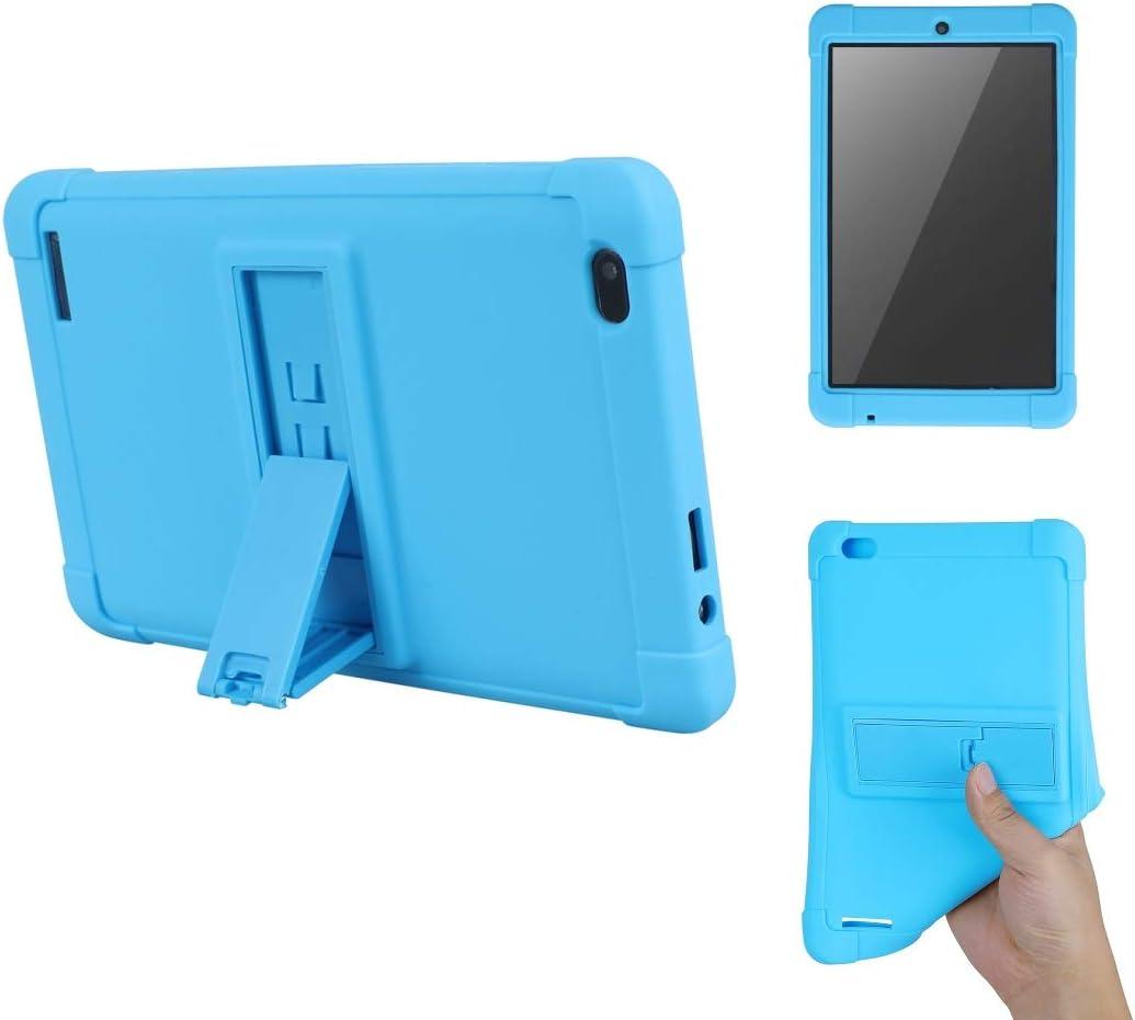 Portable Electronic Device Cover, Tablet Case for onn 7-inch Tablet Model: 100015685 / 100005206 / 100026191 (Blue), Shockproof Silicone Case Cover with Kickstand