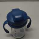 Dr. Brown's Milestones Baby's First Straw Cup, Training Cup with Weighted Straw, 9 oz/270 mL, BPA-free, 6m+, Dark Blue, 1-Pack