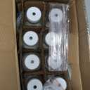 Ruckae 16oz 8 Pack Glass Juice Bottles with Hole Lids - Reusable Square Glass Juice Bottles with Leak-Proof Lid & Capacity Marks for Containers Juicing,Milk,Smoothies