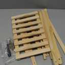 2-Step Desktop Storage Organizer Foldable 2 Tier Ladder Plant Stand Wood Display Shelf Decorative Storage Rack for Table Top